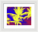 Yellow Palm Trees - Framed Print