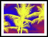 Yellow Palm Trees - Framed Print