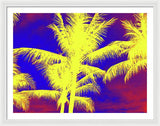 Yellow Palm Trees - Framed Print