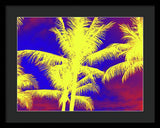 Yellow Palm Trees - Framed Print