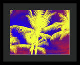 Yellow Palm Trees - Framed Print