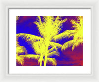 Yellow Palm Trees - Framed Print