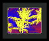 Yellow Palm Trees - Framed Print