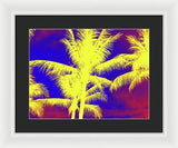 Yellow Palm Trees - Framed Print