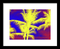 Yellow Palm Trees - Framed Print