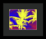 Yellow Palm Trees - Framed Print