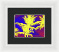 Yellow Palm Trees - Framed Print