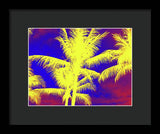 Yellow Palm Trees - Framed Print