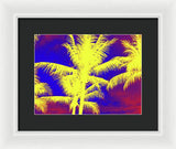 Yellow Palm Trees - Framed Print