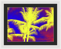 Yellow Palm Trees - Framed Print