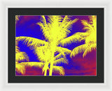 Yellow Palm Trees - Framed Print