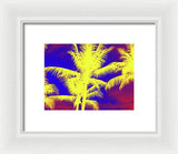 Yellow Palm Trees - Framed Print